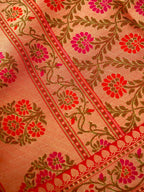 Red Katan Brocade Fancy Paithani Border Saree