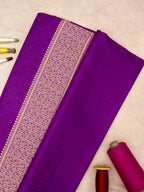 Magenta Tanchui Satin Handloom Kadhuwa Saree