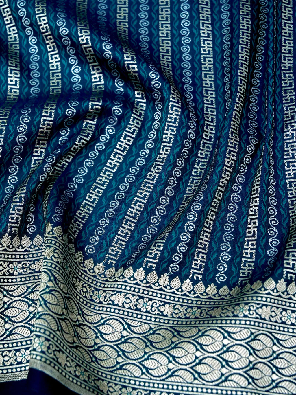 Rama Katan Designer Handloom Banarasi Saree