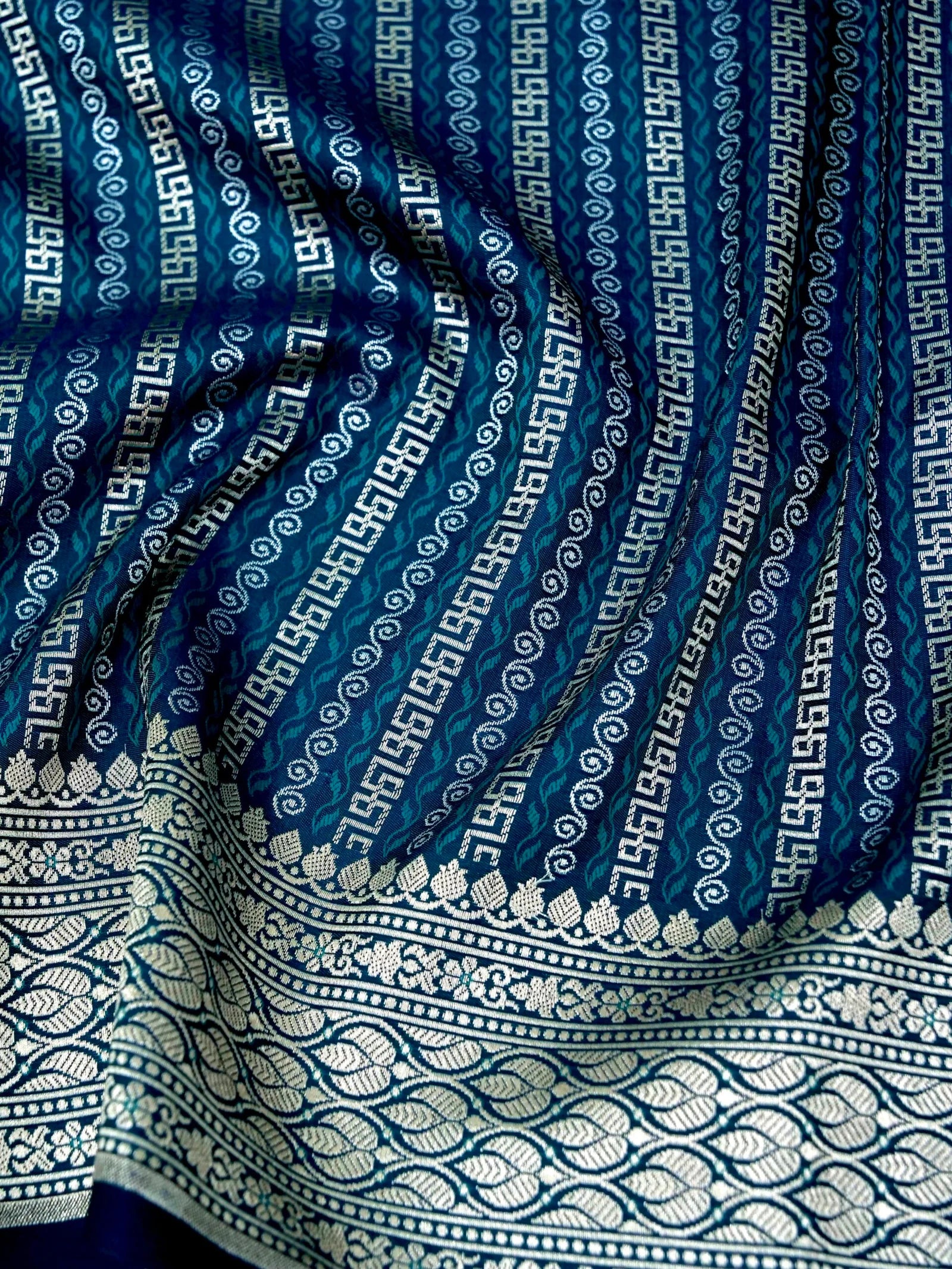 Rama Katan Designer Handloom Banarasi Saree
