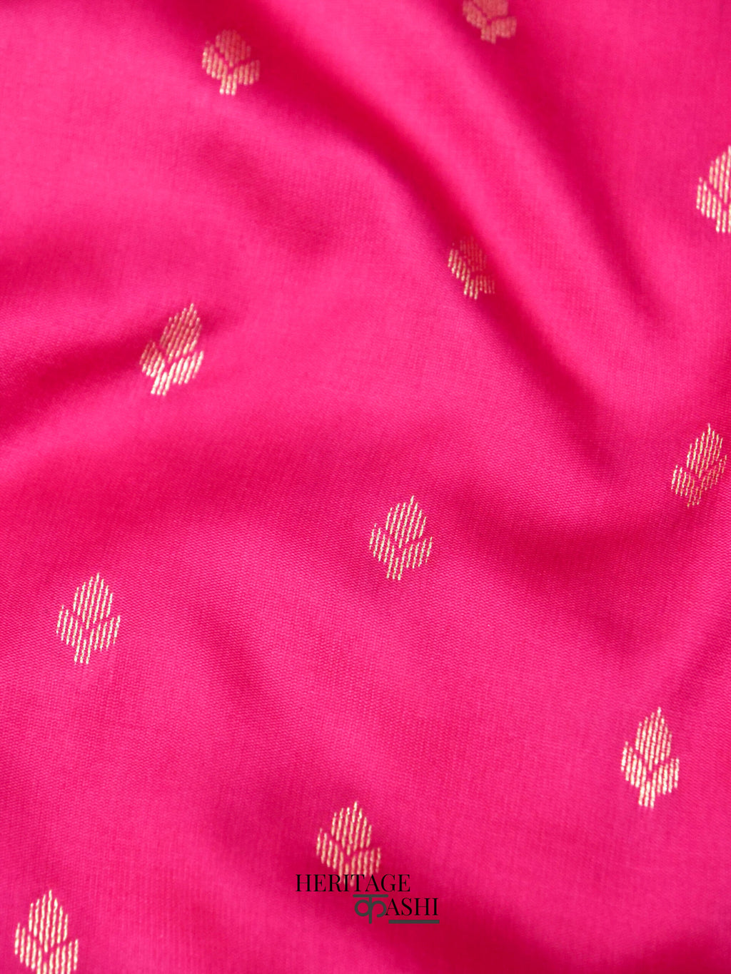 Pink Banarasi Silk Buti Saree