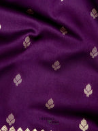 Navy Blue Banarasi Silk Buti Saree