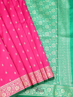 Pink Banarasi Silk Buti Saree