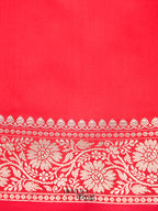 Mustard Yellow Banarasi Silk Buti Saree
