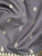 Grey Banarasi Silk Buti Saree