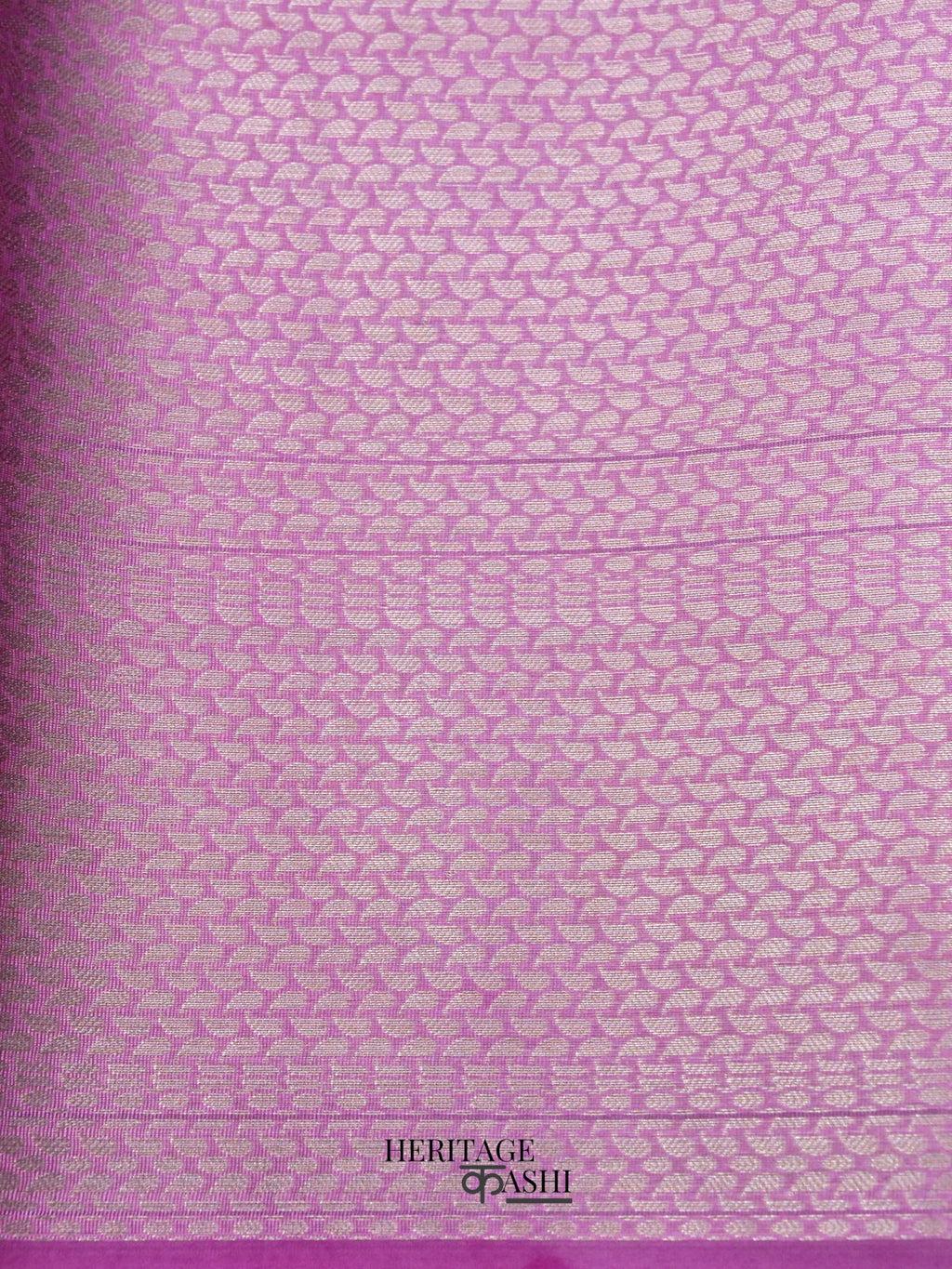 Lavender Colour Warm Silk Big Silver Fancy Carry Buta Saree