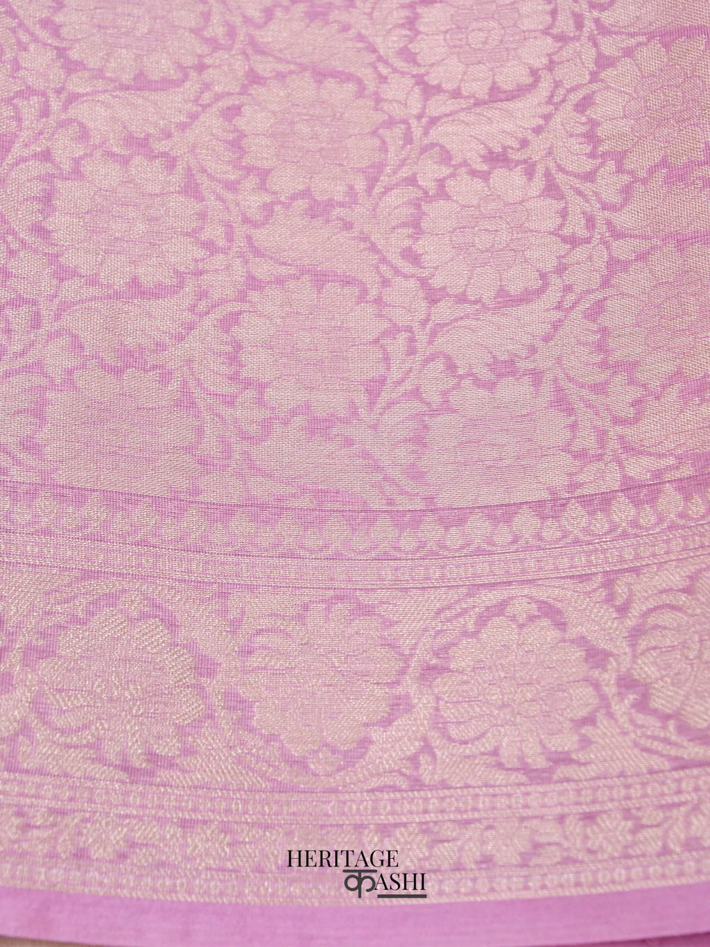 Baby Pink Warm Silk Plain Saree