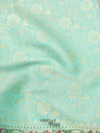 Sea Green Katan Brocade Fancy Paithani Border Saree