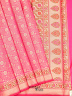 Rani Pink Katan Brocade Fancy Paithani Border Saree