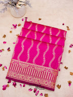 Pink Banarasi Silk Designer Saree