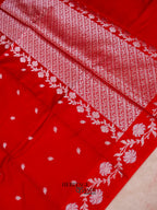 Red Mango Silk Banarasi Jaal Border Saree