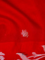 Red Mango Silk Banarasi Jaal Border Saree