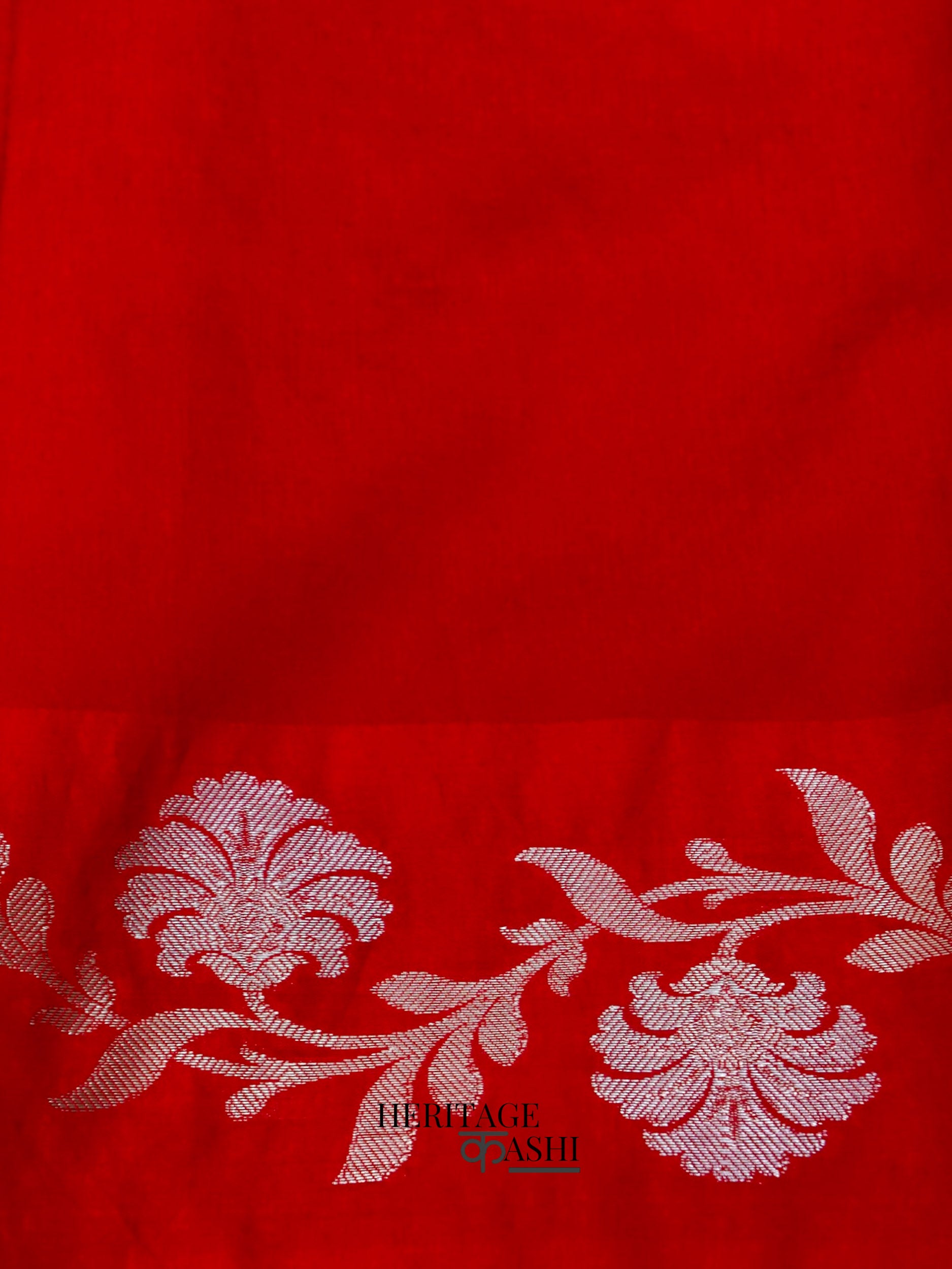 Red Mango Silk Banarasi Jaal Border Saree