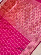 Pink Banarasi Silk Designer Saree