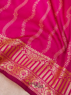 Pink Banarasi Silk Designer Saree