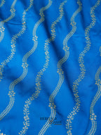 Royal Blue Banarasi Silk Designer Saree