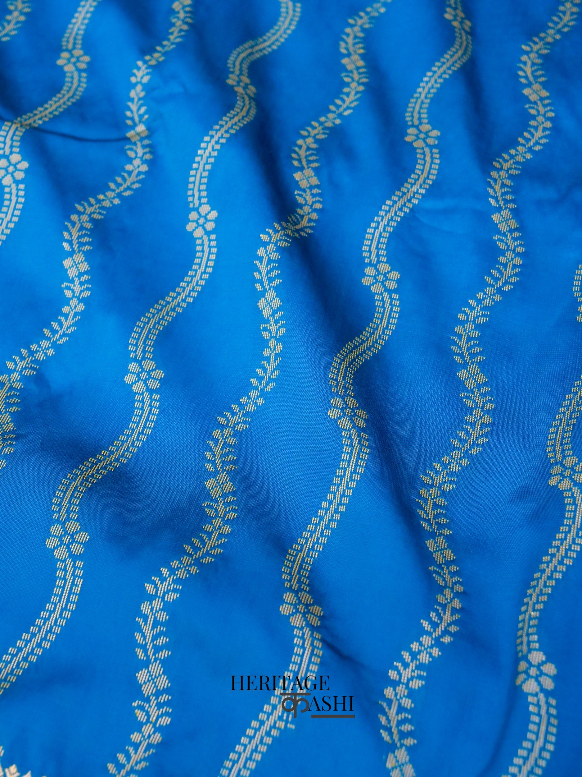 Royal Blue Banarasi Silk Designer Saree