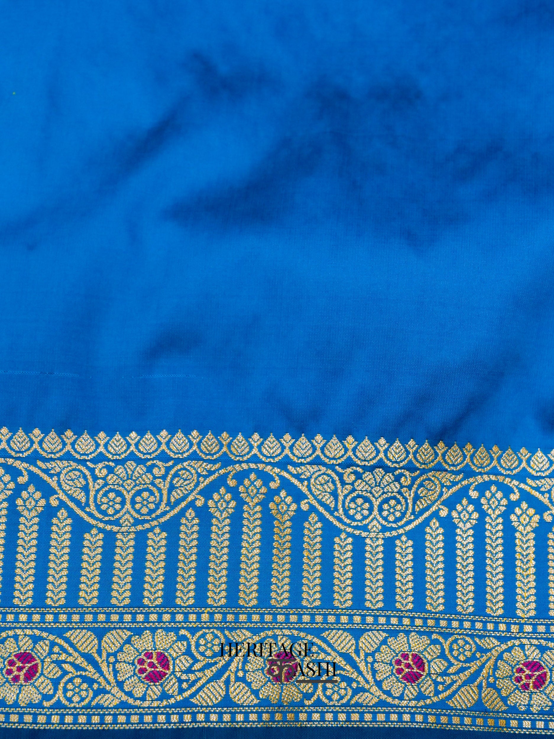 Royal Blue Banarasi Silk Designer Saree