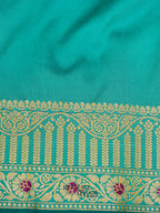 Sea Green Banarasi Silk Designer Saree