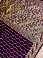 Royal Purple Banarasi Silk Designer Saree