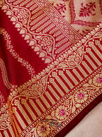 Maroon Banarasi Silk Designer Saree