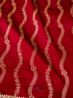 Maroon Banarasi Silk Designer Saree
