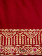 Maroon Banarasi Silk Designer Saree