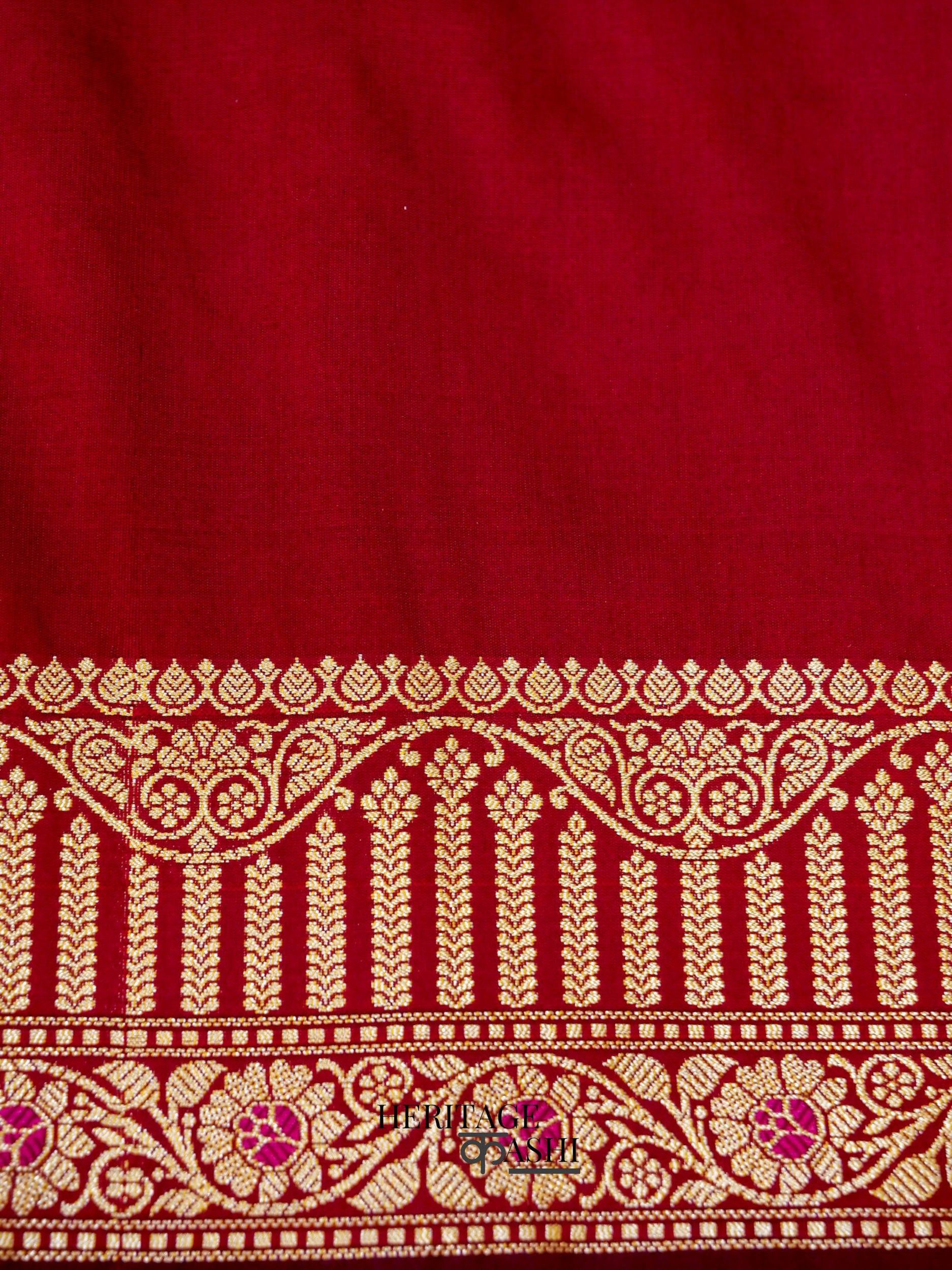Maroon Banarasi Silk Designer Saree