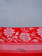 Grey Banarasi Soft Silk Ganga Jamuna Saree