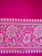 Pink Mashru Silk Jaal Handloom Saree