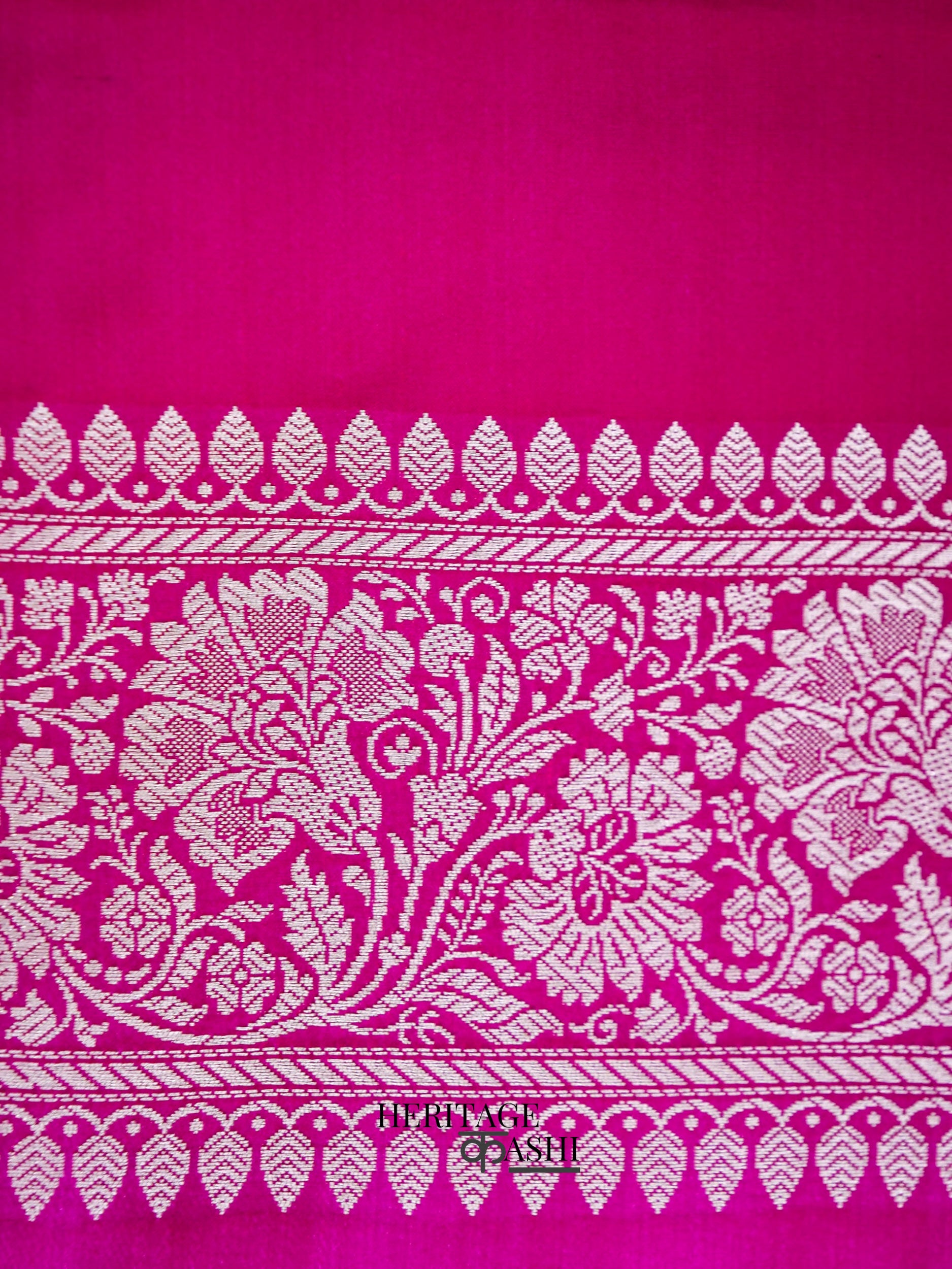 Pink Mashru Silk Jaal Handloom Saree