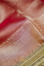 Rose Gold Maharani Tissue Silk Saree
