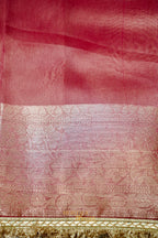 Rose Gold Maharani Tissue Silk Saree