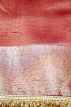 Crimson Red Maharani Tissue Silk Saree