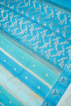 Sky Blue Viscose Rangkat Silk Saree