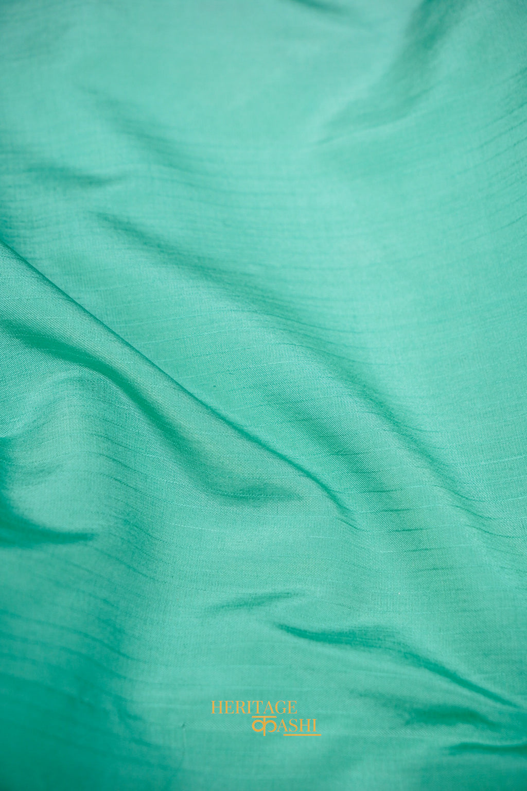 Purple & Aqua Blue Katan Silk Banarasi Saree with Floral Zari Divider