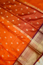 Festive Orange Soft Banarasi Zari Buti Silk Saree