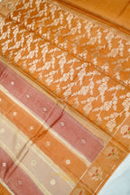 Golden Beige Viscose Rangkat Silk Saree