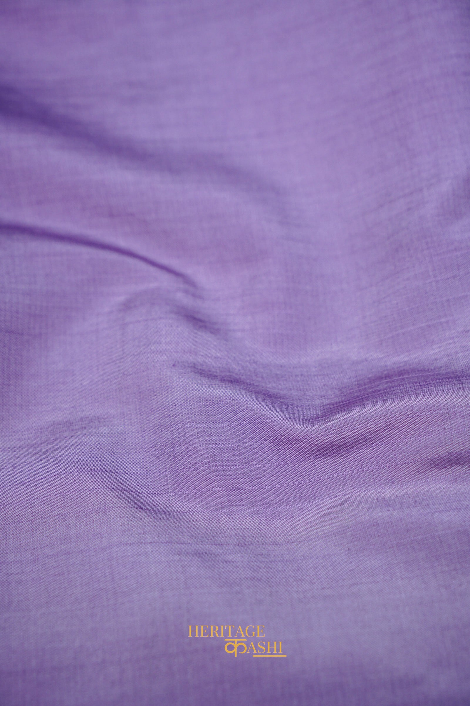 Aqua Blue & Lavender Katan Silk Banarasi Saree with Floral Zari Divider
