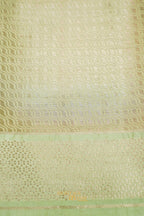 Aqua Mint & Lime Green Viscose Rangkat Silk Saree