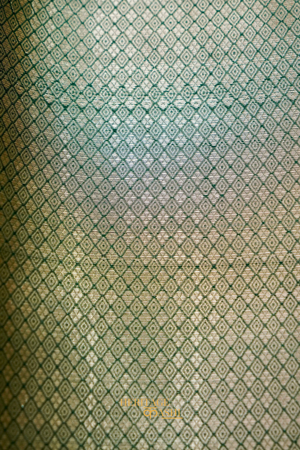 Emerald Green Soft Silk Zari Buti Banarasi Saree