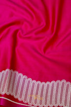 Hot Pink Soft Katan Designer Border Silk Saree