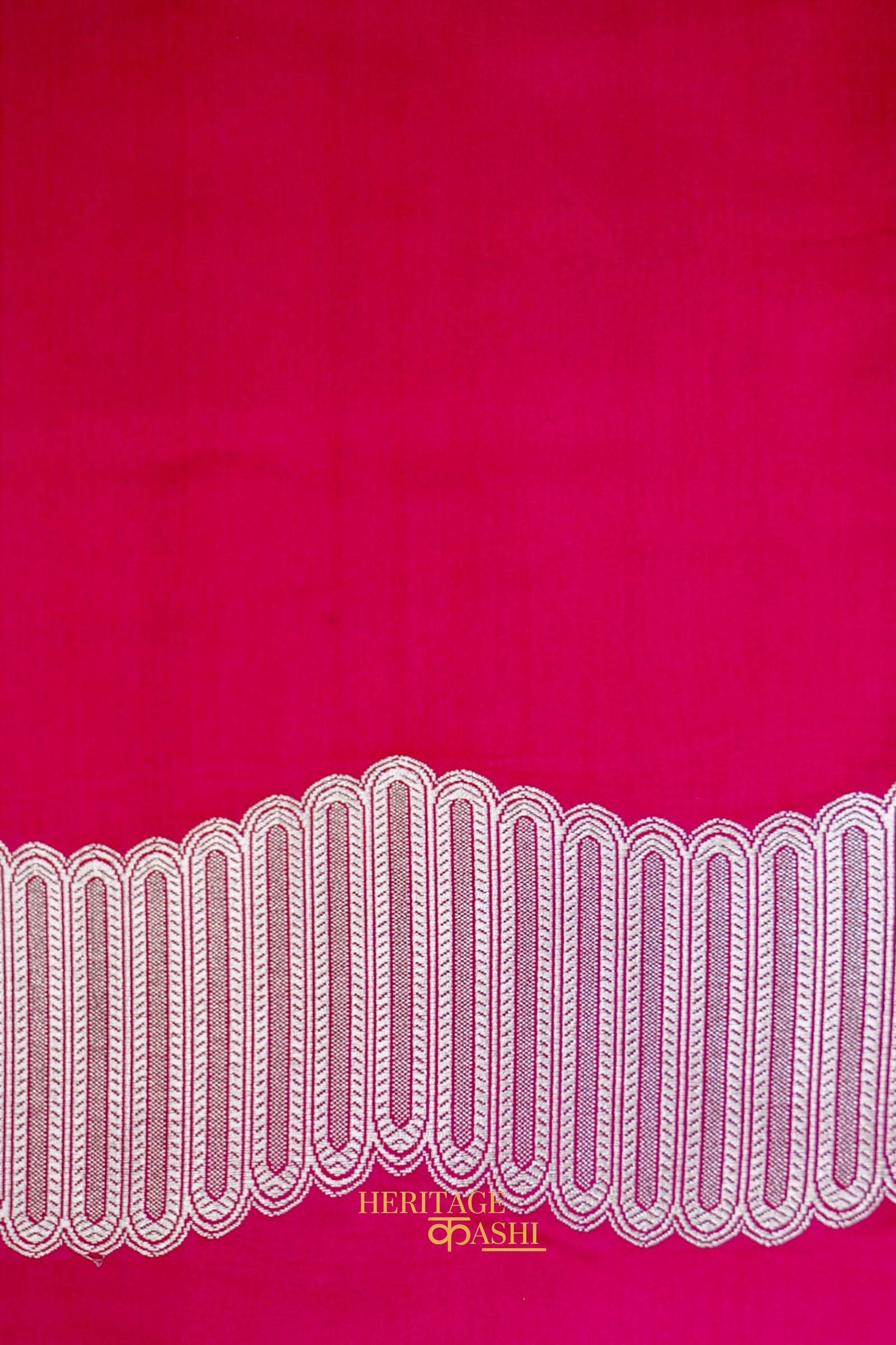 Hot Pink Soft Katan Designer Border Silk Saree