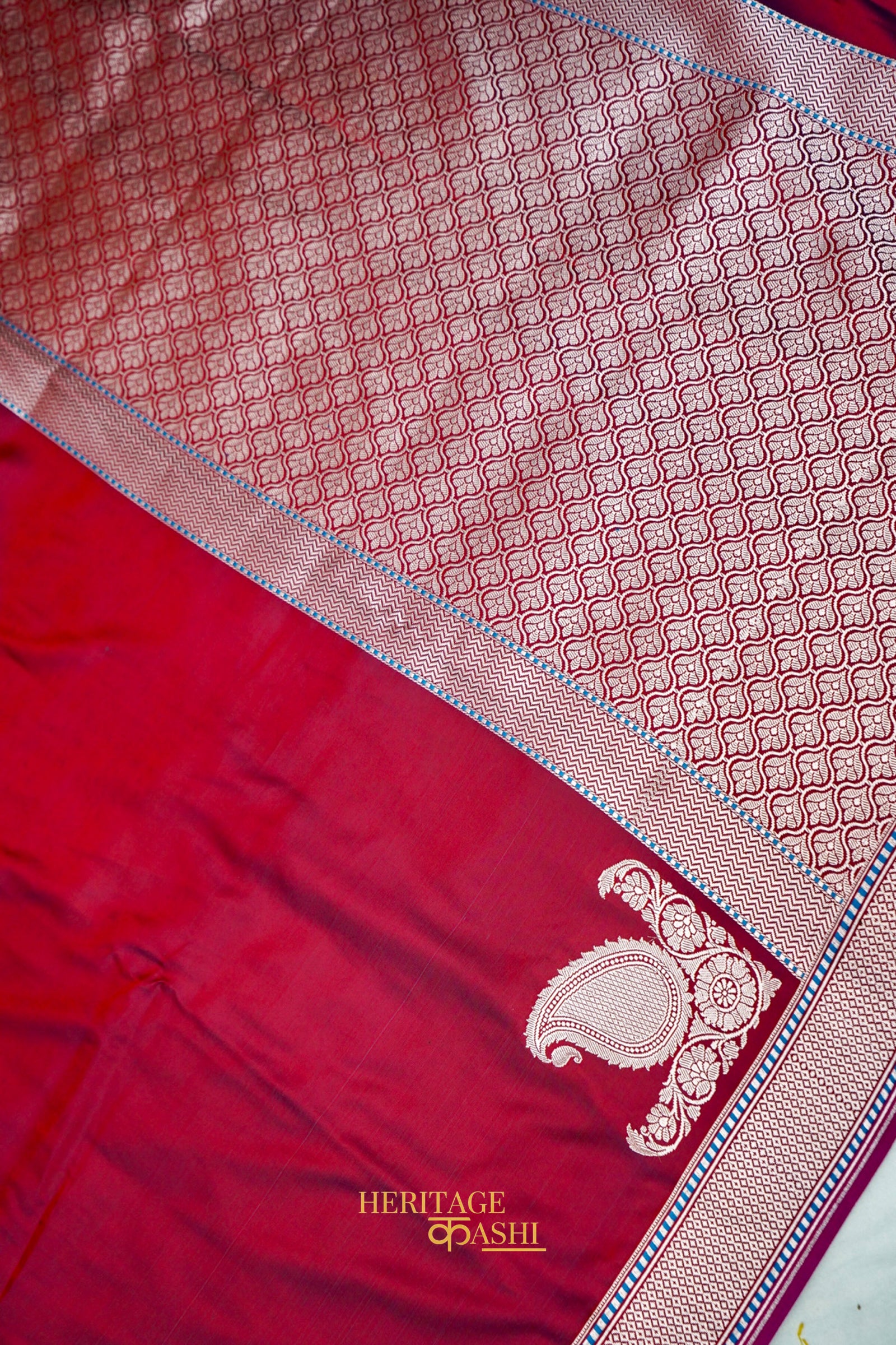 Premium Wine Red Katan Traditional Koniya Border Silk Saree