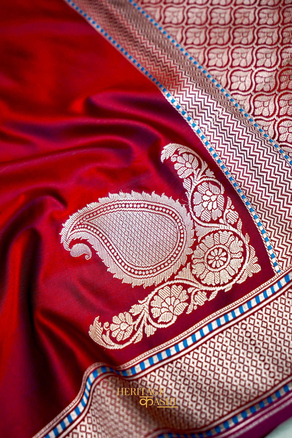 Premium Wine Red Katan Traditional Koniya Border Silk Saree