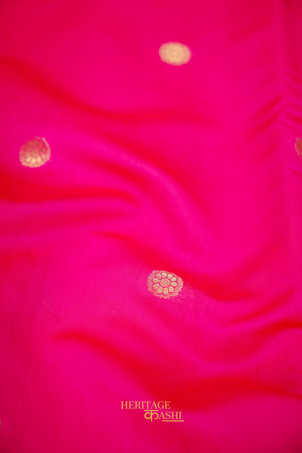 Pink Katan Banarasi Silk Saree with Rich Paisley Zari Border