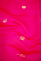 Pink Katan Banarasi Silk Saree with Rich Paisley Zari Border