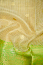 Light Green Tissue Kota Zari Buti Banarasi Silk Saree