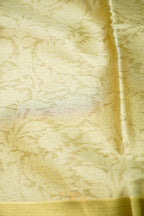 Nita Ambani Inspired Golden Embossed Soft Tissue Silk Saree