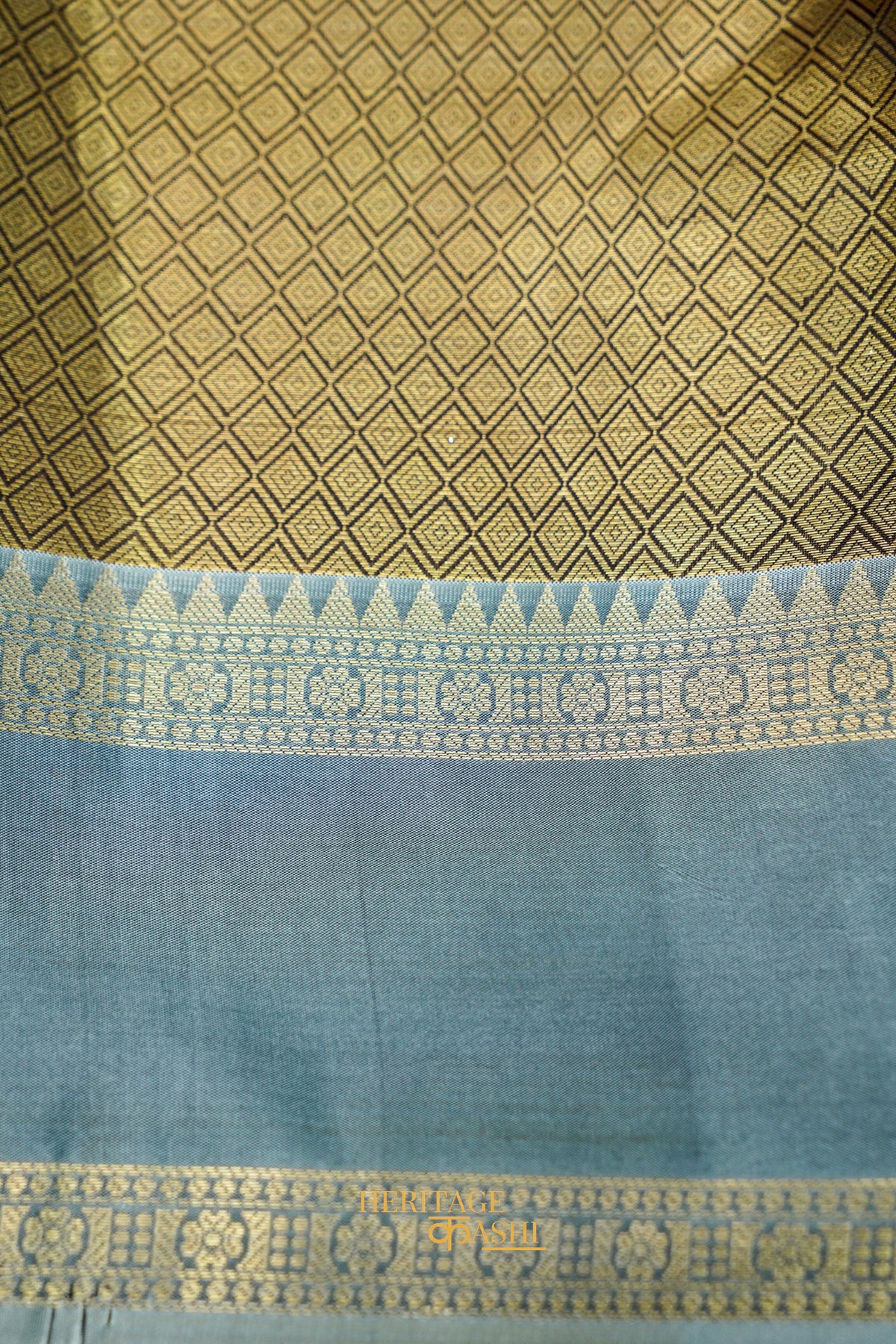 Coffee Brown Soft Silk Banarasi Saree with Contrast Zari Border